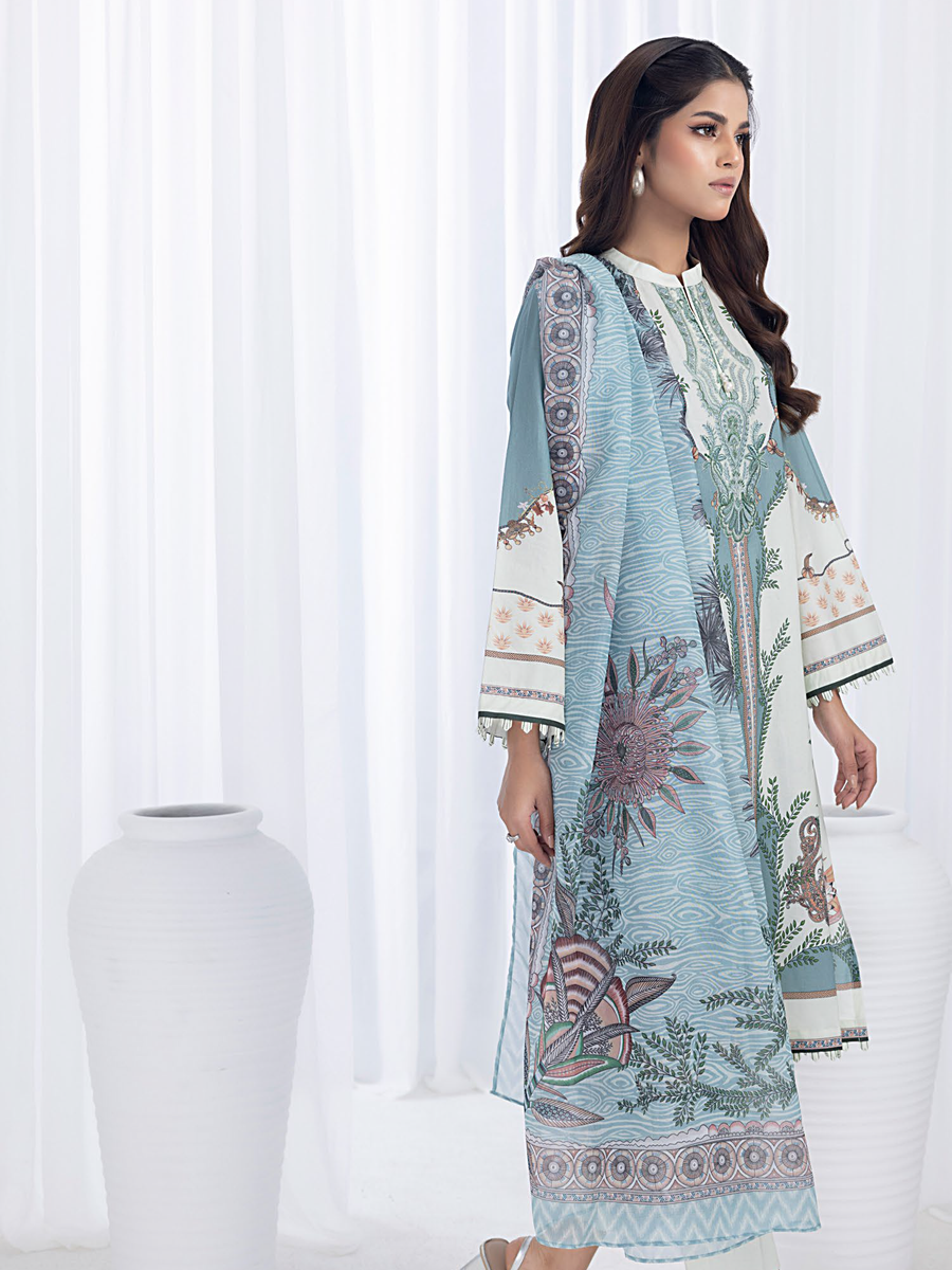 Gul Ahmed Regalia Embroidered Lawn Unstitched 3Pc Suit RGF-32040