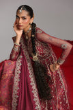 Qalamkar Shadmaani Embroidered Net Unstitched 3Pc Suit RH-01 JAHAN