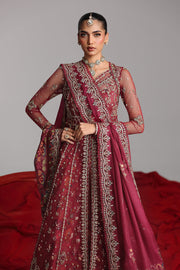 Qalamkar Shadmaani Embroidered Net Unstitched 3Pc Suit RH-01 JAHAN