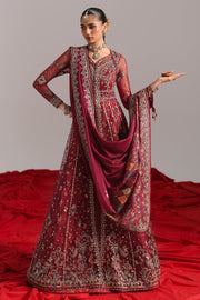Qalamkar Shadmaani Embroidered Net Unstitched 3Pc Suit RH-01 JAHAN