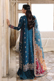 Qalamkar Shadmaani Embroidered Raw Silk Unstitched 3Pc Suit RH-02 NEELAM