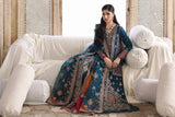 Qalamkar Shadmaani Embroidered Raw Silk Unstitched 3Pc Suit RH-02 NEELAM