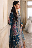 Qalamkar Shadmaani Embroidered Raw Silk Unstitched 3Pc Suit RH-02 NEELAM