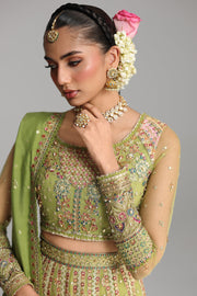 Qalamkar Shadmaani Embroidered Net Unstitched 3Pc Suit RH-03 GULNARA