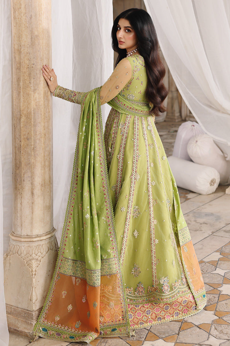 Qalamkar Shadmaani Embroidered Net Unstitched 3Pc Suit RH-03 GULNARA