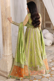Qalamkar Shadmaani Embroidered Net Unstitched 3Pc Suit RH-03 GULNARA
