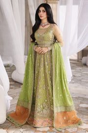 Qalamkar Shadmaani Embroidered Net Unstitched 3Pc Suit RH-03 GULNARA