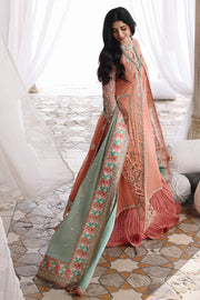 Qalamkar Shadmaani Embroidered Organza Unstitched 3Pc Suit RH-04 ZEHRA