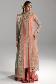 Qalamkar Shadmaani Embroidered Organza Unstitched 3Pc Suit RH-04 ZEHRA