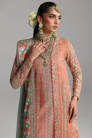 Qalamkar Shadmaani Embroidered Organza Unstitched 3Pc Suit RH-04 ZEHRA