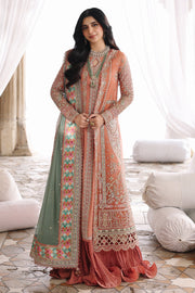 Qalamkar Shadmaani Embroidered Organza Unstitched 3Pc Suit RH-04 ZEHRA