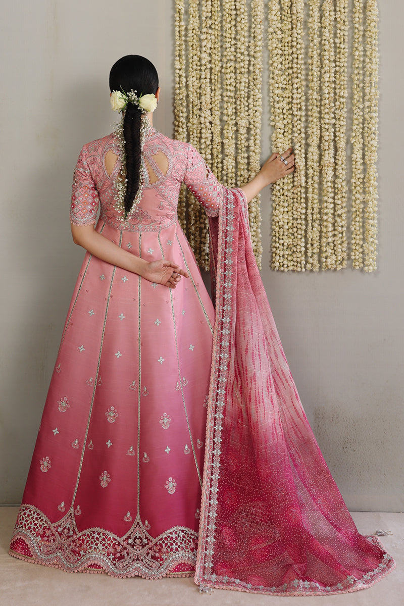 Qalamkar Shadmaani Embroidered Raw Silk Unstitched 3Pc Suit RH-05 RAHMAH