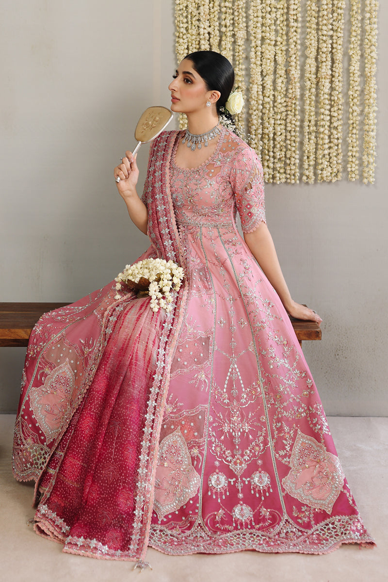 Qalamkar Shadmaani Embroidered Raw Silk Unstitched 3Pc Suit RH-05 RAHMAH