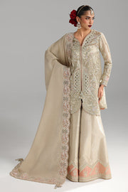 Qalamkar Shadmaani Embroidered Zari Tissue Unstitched 3Pc Suit RH-07 AMEERA