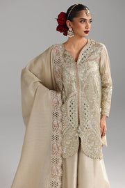 Qalamkar Shadmaani Embroidered Zari Tissue Unstitched 3Pc Suit RH-07 AMEERA