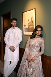 Saira Rizwan Festive Unstitched Embroidered Net 3Pc Suit D-03 RIGEL