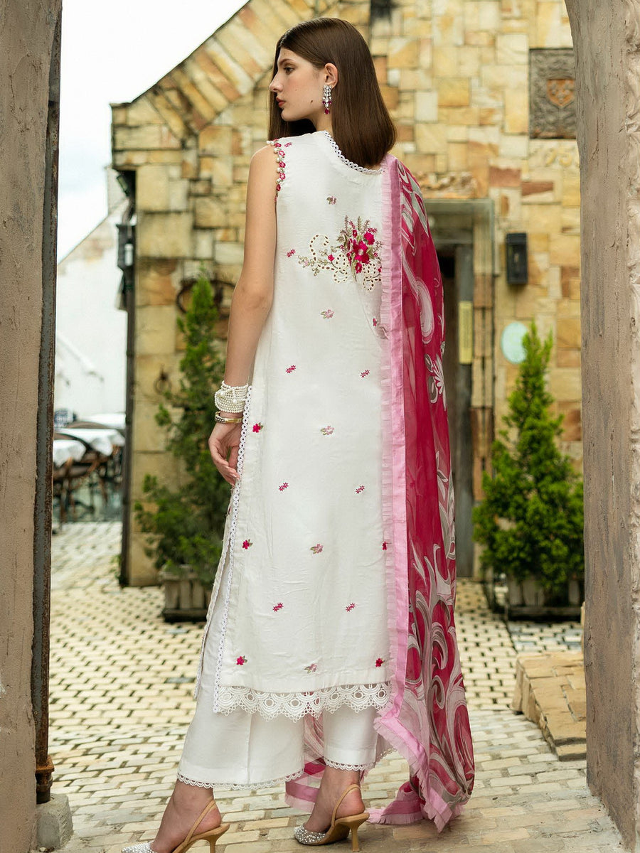 Roheenaz Flanerie Embroidered Lawn Unstitched 3Pc Suit RNZ-01B MICHELA