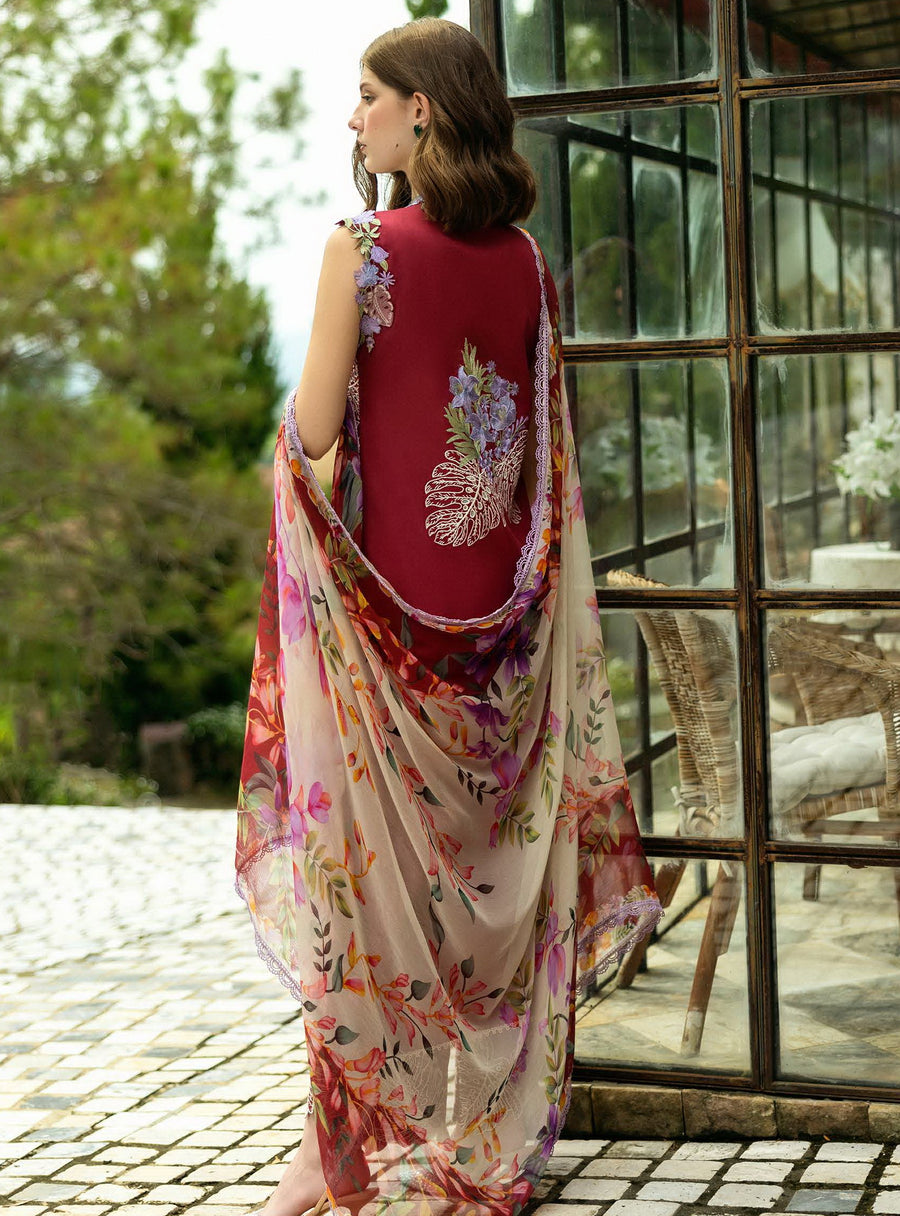 Roheenaz Flanerie Embroidered Lawn Unstitched 3Pc Suit RNZ-03A GABRIELLA