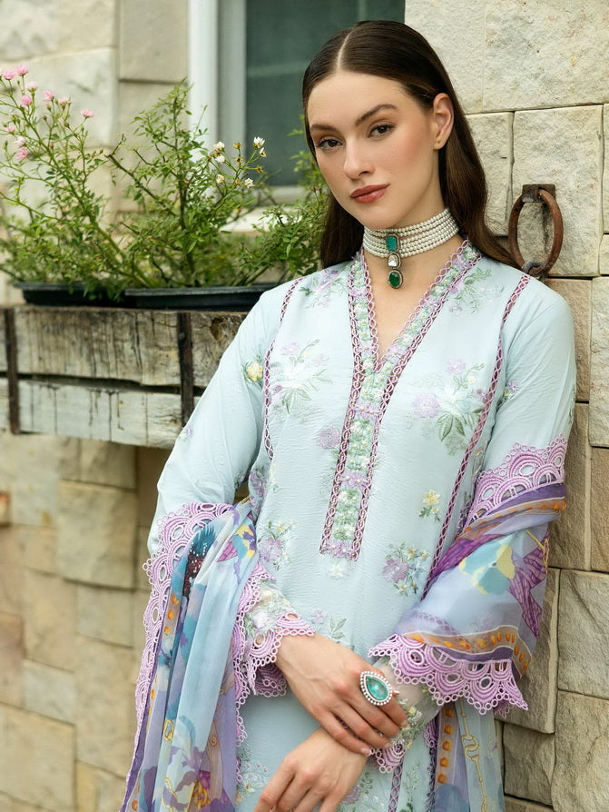 Roheenaz Flanerie Embroidered Lawn Unstitched 3Pc Suit RNZ-04B EMILIE