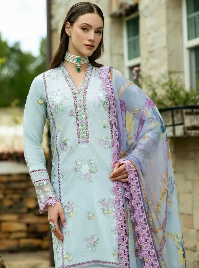 Roheenaz Flanerie Embroidered Lawn Unstitched 3Pc Suit RNZ-04B EMILIE