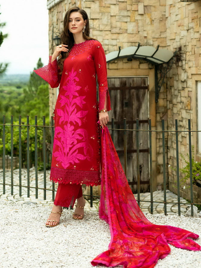 Roheenaz Flanerie Embroidered Lawn Unstitched 3Pc Suit RNZ-05A ESTELLE