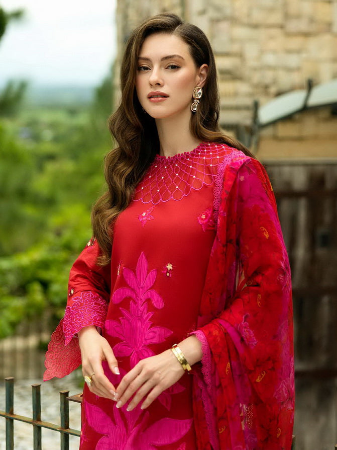 Roheenaz Flanerie Embroidered Lawn Unstitched 3Pc Suit RNZ-05A ESTELLE