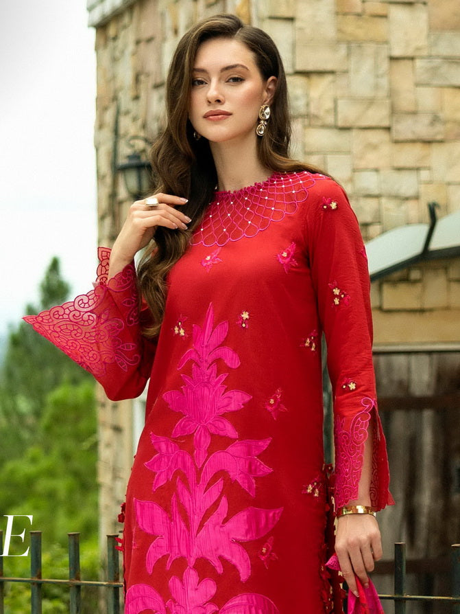 Roheenaz Flanerie Embroidered Lawn Unstitched 3Pc Suit RNZ-05A ESTELLE