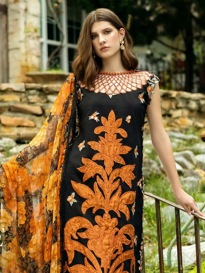 Roheenaz Flanerie Embroidered Lawn Unstitched 3Pc Suit RNZ-05B CLAIRE