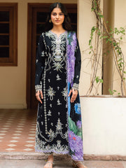 Roheenaz Aashiyana Embroidered Lawn Unstitched 3Pc Suit RNZ-06B Hania