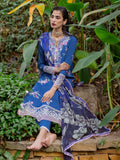 Roheenaz Dahlia Embroidered Lawn Unstitched 3Pc Suit RNZ-07A Bluebell