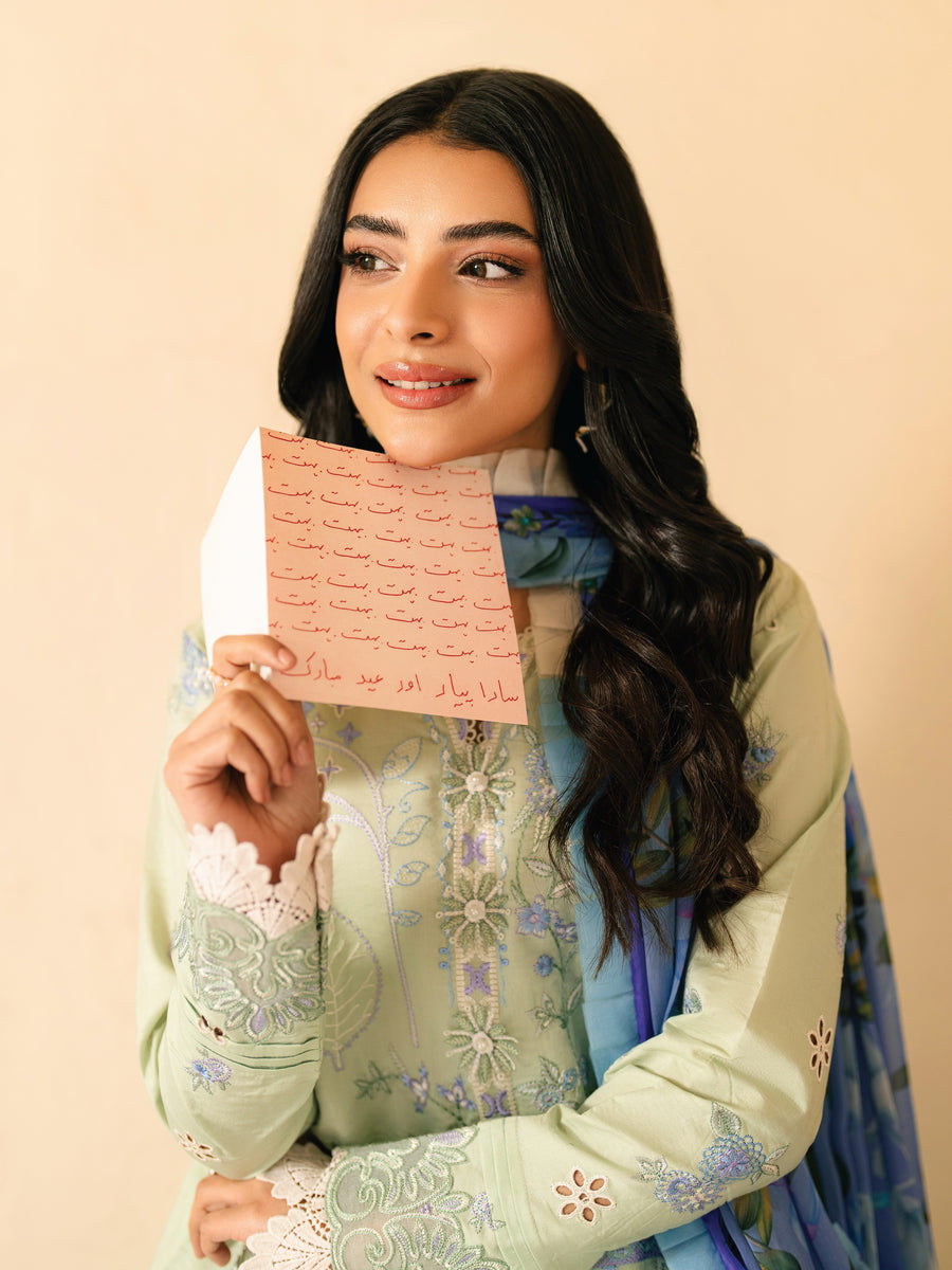 Roheenaz Aashiyana Embroidered Lawn Unstitched 3Pc Suit RNZ-07A Zumar