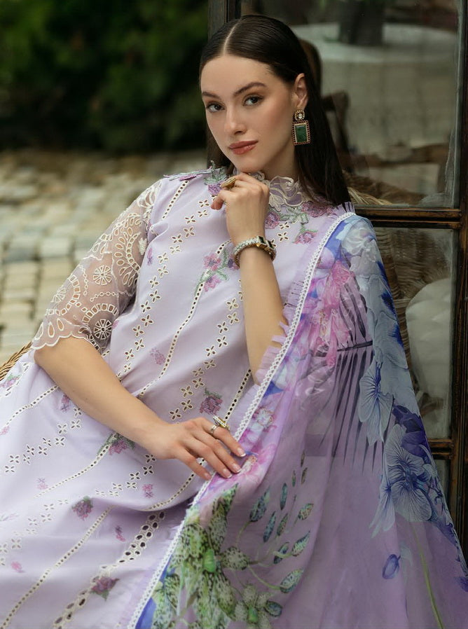 Roheenaz Flanerie Embroidered Lawn Unstitched 3Pc Suit RNZ-07B ELISA