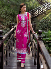 Roheenaz Dahlia Embroidered Lawn Unstitched 3Pc Suit RNZ-07B Camellia