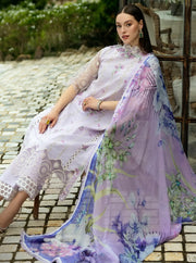 Roheenaz Flanerie Embroidered Lawn Unstitched 3Pc Suit RNZ-07B ELISA