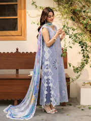 Roheenaz Aashiyana Embroidered Lawn Unstitched 3Pc Suit RNZ-08A Komal