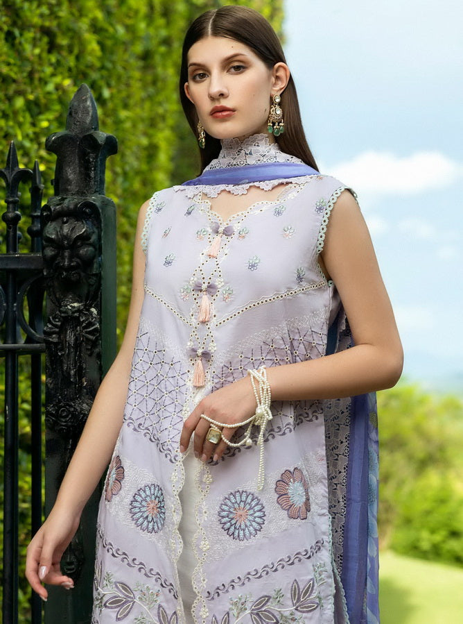 Roheenaz Flanerie Embroidered Lawn Unstitched 3Pc Suit RNZ-08B JUANA