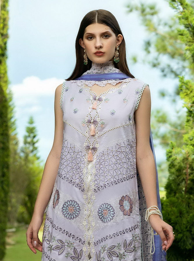 Roheenaz Flanerie Embroidered Lawn Unstitched 3Pc Suit RNZ-08B JUANA