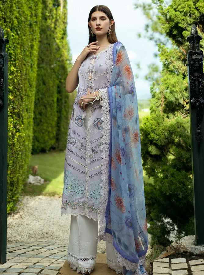 Roheenaz Flanerie Embroidered Lawn Unstitched 3Pc Suit RNZ-08B JUANA