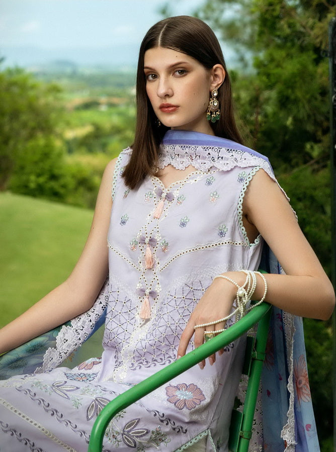 Roheenaz Flanerie Embroidered Lawn Unstitched 3Pc Suit RNZ-08B JUANA