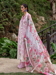 Roheenaz Dahlia Embroidered Lawn Unstitched 3Pc Suit RNZ-08A Lily