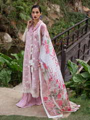 Roheenaz Dahlia Embroidered Lawn Unstitched 3Pc Suit RNZ-08A Lily