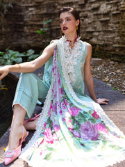 Roheenaz Dahlia Embroidered Lawn Unstitched 3Pc Suit RNZ-08B Zinnia