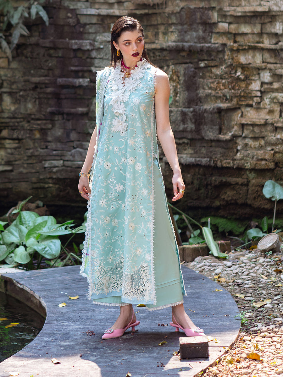 Roheenaz Dahlia Embroidered Lawn Unstitched 3Pc Suit RNZ-08B Zinnia