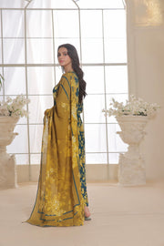 Feathers Digital Printed Dhanak Unstitched 3Pc Suit ROBINSON-FT307