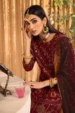 Alizeh Mehfil-e-Uroos Festive Chiffon Unstitched 3Pc Suit D-01 Roheen