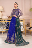 Afreen by Zarif Unstitched Luxury Formal 3 Piece Suit ZA-09 ROYAL