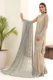 Nazneen by Zarif Unstitched Luxury Formal 3 Piece Suit ZN 04 MOON LIGHT