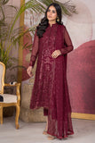 Afreen by Zarif Unstitched Luxury Formal 3 Piece Suit ZA-04 MULBERRY