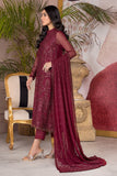 Afreen by Zarif Unstitched Luxury Formal 3 Piece Suit ZA-04 MULBERRY