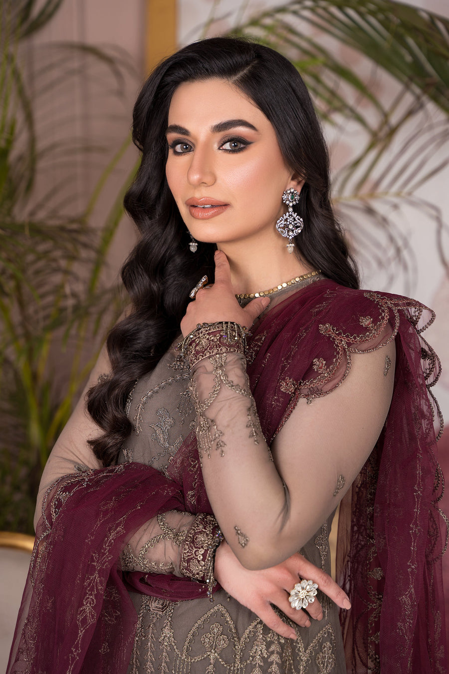 Afreen by Zarif Unstitched Luxury Formal 3 Piece Suit ZA-10 DOVE